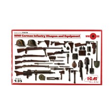 ICM 塑料模型 1/35 次世界大戰德國步兵武器和裝備, 1個