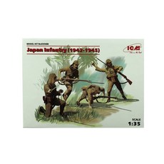 ICM塑膠模型 1/35 日本步兵 1942-1945, 1個
