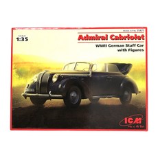 ICM塑膠模型1/35 Admiral Cabriolet WW2德軍指揮車, 1個