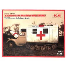 ICM塑膠模型 1/35 V3000S/SS M Maultier with Shelter, 1個
