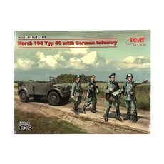 ICM塑膠模型1/35 Horch 108 Type 40 with German Infantry, 1個
