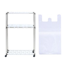 LIVING HAPPY Kleing White分離系列3P 2團隊 +信封100p, 1套, 銀色+白色