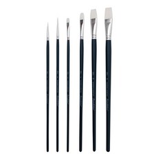 WINSOR&NEWTON 溫莎牛頓 壓克力畫筆基礎套組 WI5295008, 6種, 1套