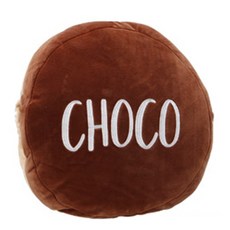 VISVIVA 巧克力甜甜圈暖手枕, 棕色