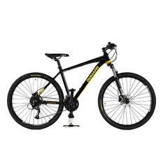 도마스 19 아드레날린 2.7 MTB자전거 27.5, 블랙 + 옐로우, 1개