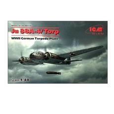 ICM塑膠模型 1/48 JU 88A-4/TORP 二戰德國魚雷飛機, 1個