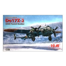 ICM塑膠模型 1/48 Do 17Z-2 WW2芬蘭轟炸機, 1個