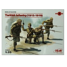 ICM塑膠模型 1/35 土耳其步兵 1915-1918, 1個