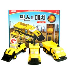 자석나라 믹스&매치 자석블럭 건설차set, 혼합 색상, 1개