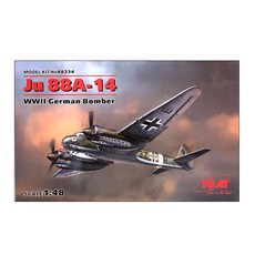 ICM塑膠模型 1/48 JU 88A-14 二戰德國轟炸機, 1個