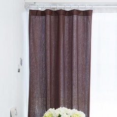APOA ROOM 亞麻扣環型窗簾, Brown