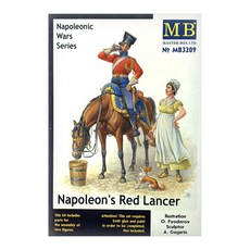 MasterBox 1:32拿破崙紅色槍騎兵塑膠模型, 1個