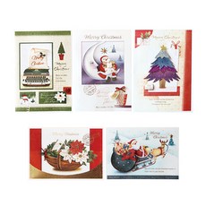 From&To 聖誕卡片 fss151s-13456 5款套組, 混合顏色, 1套