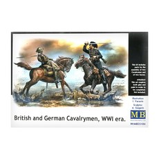 MasterBox 1:35 英國和德國騎兵塑膠模型步兵, 1個