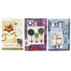 From&To 聖誕卡 fss152-123 3件組, 混和顏色, 1套
