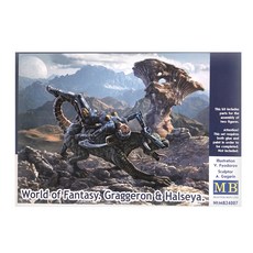 MasterBox 1:24 World of Fantasy Serie No1 Graggeron and Halseya塑膠模型, 1個