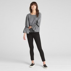 갭 여성 TENCEL 스모크 트럼프 슬리브 블라우스