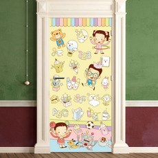Munky World Front Door Sheet Air Free Crayon Toy Friends, 混色