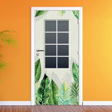Munchy World Front Door Sheet Air Free 熱帶綠葉 02, 混色