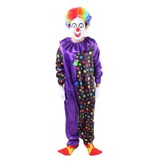 Partybok.com Pierrot 萬聖節服裝 002, 混合顏色, 1個