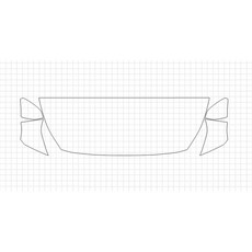 HEXIS 12 現代 Sonata SE 2018 HFM 60.96cm STRAIGHT WRAPPED PPF保護膜, 1個, 單一顏色