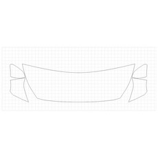 HEXIS 現代 Sonata LIMITED 2018 PU材質 HFM 45.72cm BIKINI WRAPPED PPF保護膜, 1套, 混合顏色