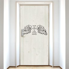 設計師款復古小天使的翅膀玄關門墊, 象牙