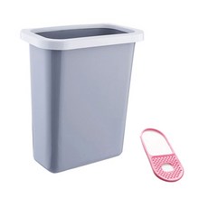 CNS WORLD 懸掛式垃圾桶+掛鉤, 灰色的
