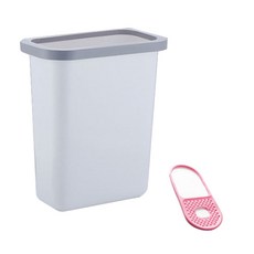 씨엔에스월드 걸이형 쓰레기통 + 수세미걸이, 화이트, 1개