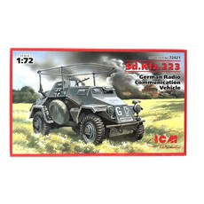 ICM塑膠模型1/72 Sd.Kfz.223 二戰德國無線電通訊車, 1個