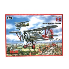 ICM塑膠模型 1/72 I-5 WW2蘇聯戰鬥雙翼飛機, 1個