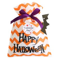 황씨네도시락 할로윈데이 부직포백 소 20p + 스티커 발렌타인 원형 20p, 1세트