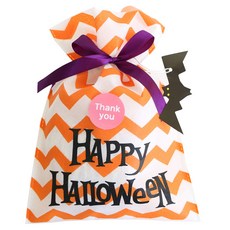 황씨네도시락 할로윈데이 부직포백 소 20p + 스티커 원형 땡큐 20p, 1세트