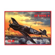 ICM塑膠模型 1/72 Bf 109E4 WW2德國夜戰機, 1個