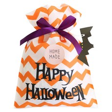 황씨네도시락 할로윈데이 부직포백 소 20p + 스티커 홈메이드 크라 초코 20p, 1세트