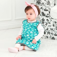 bebe chouette 孩童可愛印花長版背心