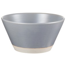 정담은 도자기 무광 브이 면기, 그레이, 1개