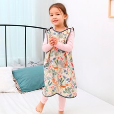 bebe chouette 孩童動物印花長版背心