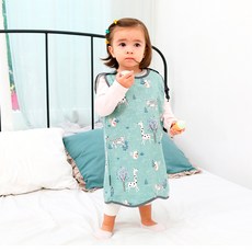 bebe chouette 女童圖案印花背心式連身睡裙