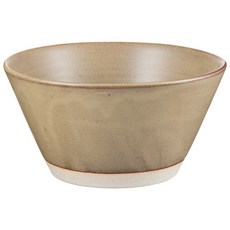 정담은 도자기 무광 브이 면기, 옐로우, 1개