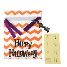 황씨네도시락 할로윈데이 부직포백 소 20p + 연인 메시지 스티커 투명 20p, 1세트
