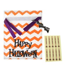 황씨네도시락 할로윈데이 부직포백 소 20p + 발바닥 핸드메이드 스티커 크라 20p, 1세트