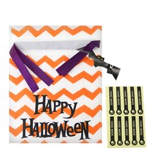 황씨네도시락 할로윈데이 부직포백 소 20p + 발바닥 핸드메이드 스티커 블랙 20p, 1세트