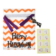 황씨네도시락 할로윈데이 부직포백 소 20p + 연인 메시지 스티커 화이트 20p, 1세트