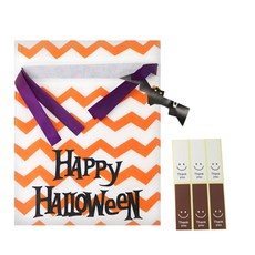 황씨네도시락 할로윈데이 부직포백 소 20p + 스마일 직사각 스티커 20p, 1세트