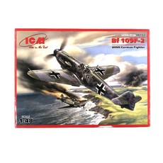 ICM塑膠模型 1/48 Bf109F-2 二戰德國戰鬥機, 1個