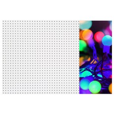 앤비커머스 인테리어 타공판 레인보우전구 우 WHITE, 1개