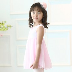 포베네키즈 여아용 언발란스쉬폰 발레복