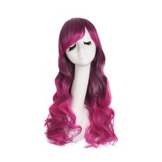 브릿지컬 할로윈 축제 파티가발, 마젠타퍼플