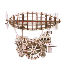 Robotime 機械齒輪木製飛行汽車微型 DIY 套件 LK702, 混色